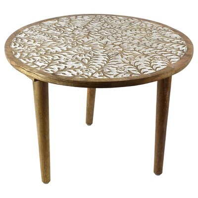 Tyann Round Wooden End Table - Image 0