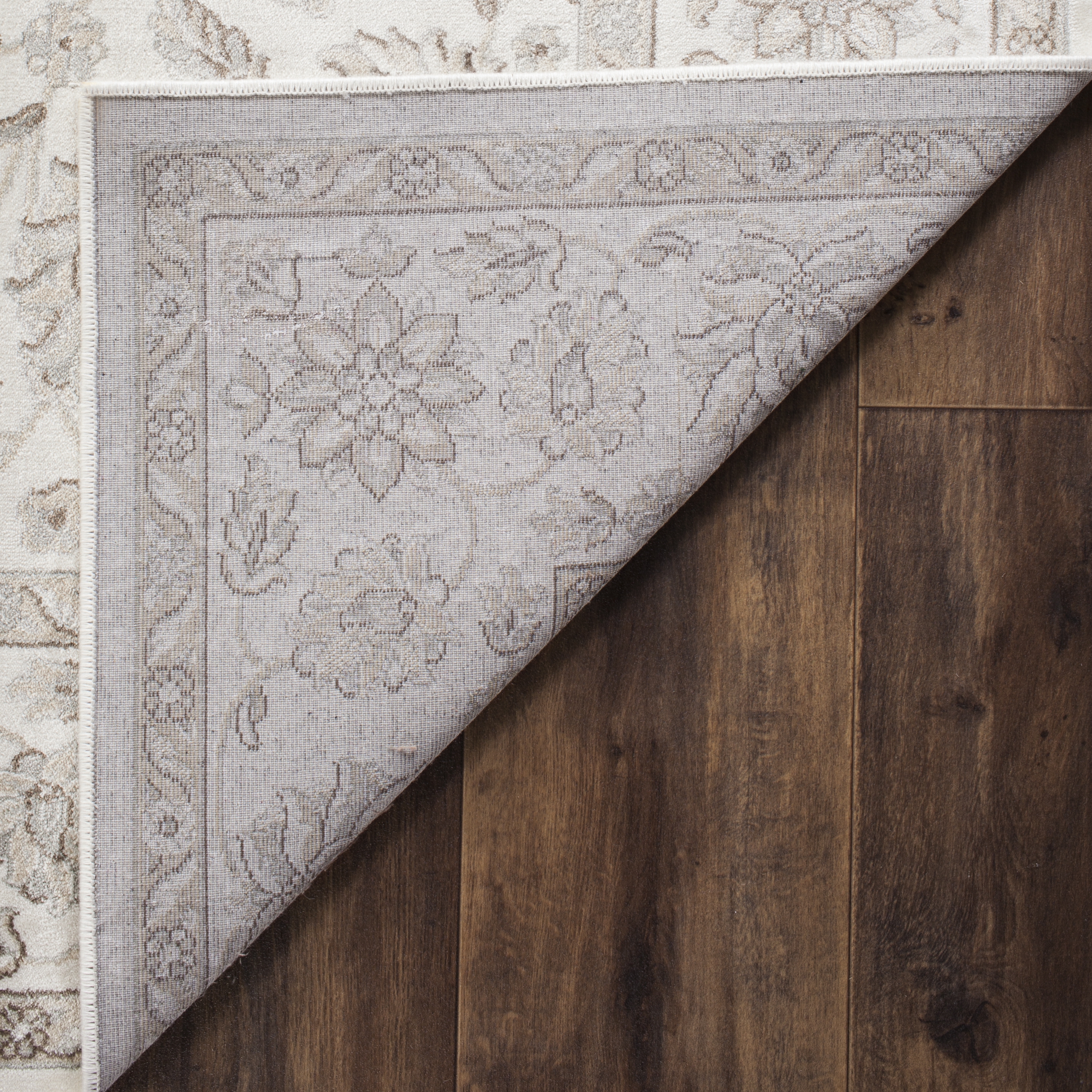 Arlo Home Woven Area Rug, PEG610Q, Silver/Cream,  4' X 5' 3" - Image 3