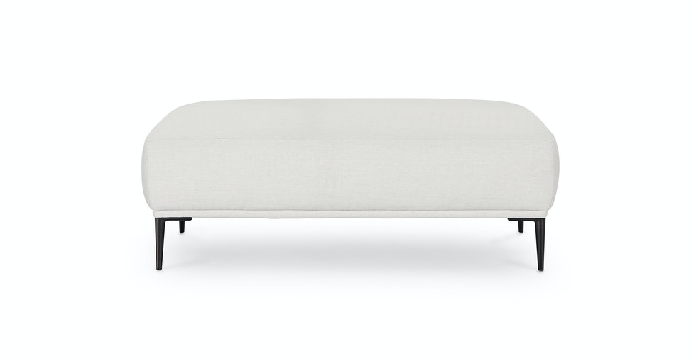 Abisko 45.5" Ottoman - Quartz White - Image 0