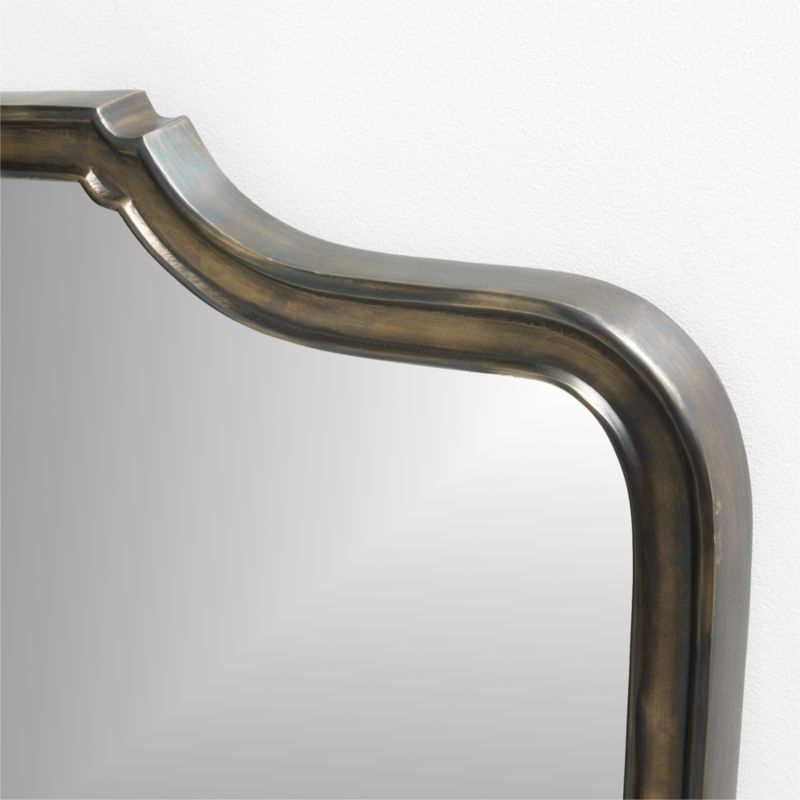 Capriano Antique Bronze Metal Mantel Wall Mirror 50"x41" - Image 2