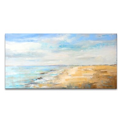One-of-a-Kind Original 'Blue Inlet' by Dana McMillan - Wrapped Canvas Painting - Image 0