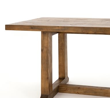 Jade Reclaimed Wood Dining Table, Pine, 87"L x 39"W - Image 1