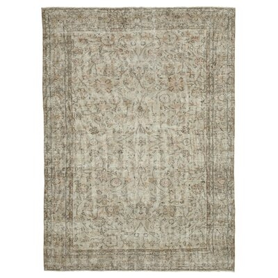One-of-a-Kind Iconya Hand-Knotted 1970s 6'5" x 8'9" Area Rug in Brown/Beige - Image 0