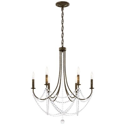 Verdana 6 - Light Candle Style Tiered Chandelier - Image 0