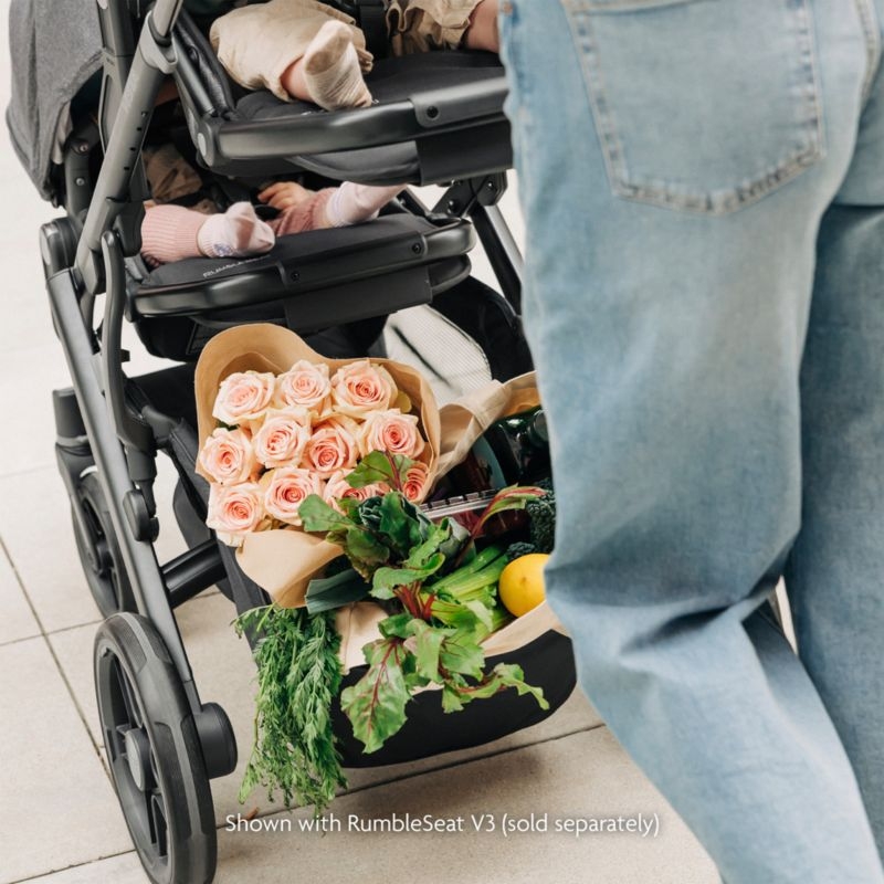 UPPAbaby Vista V3 Julian Dusty Blue Melange Foldable Convertible Baby Stroller - Image 6