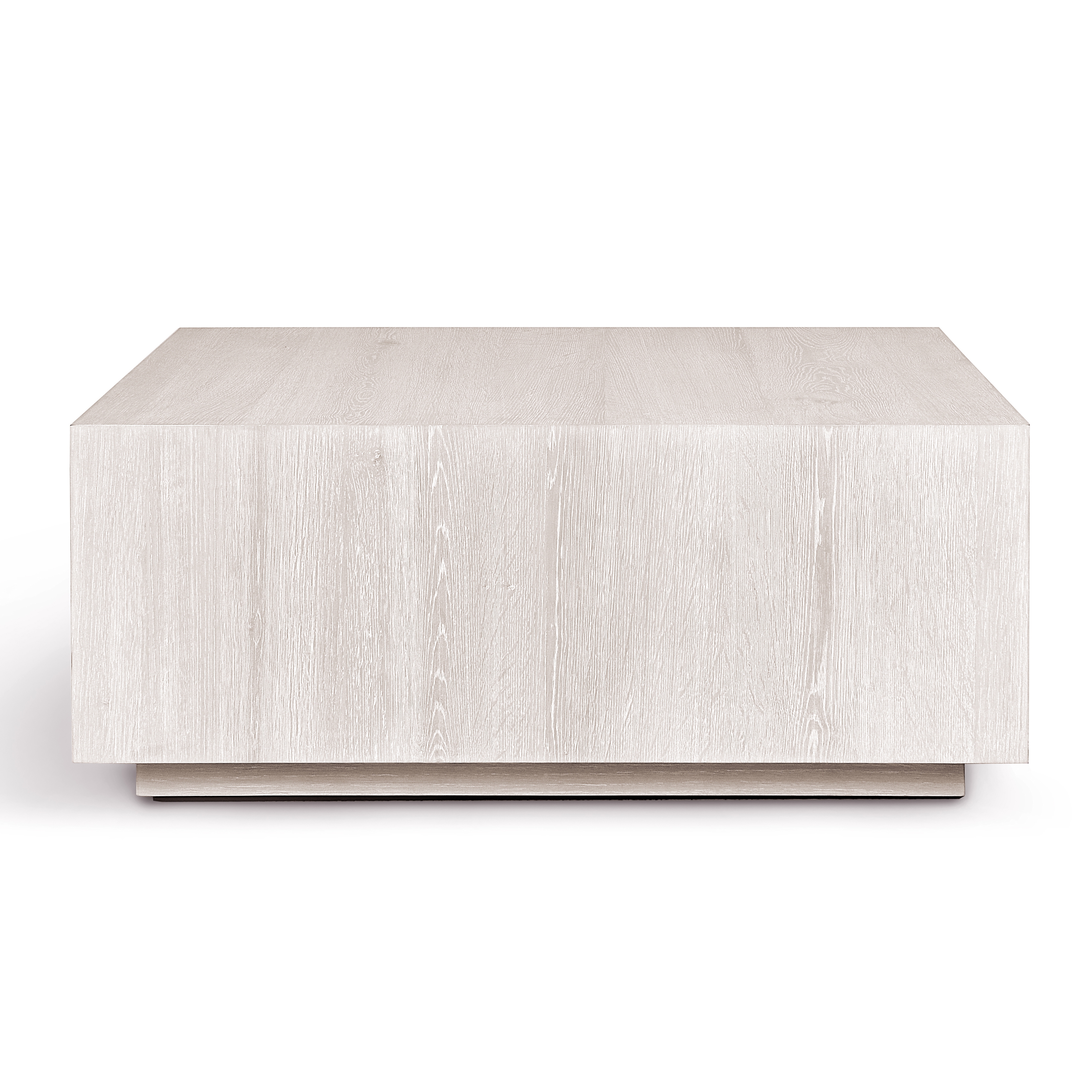 Layne 42" Square Coffee Table w/Casters White Wash - Image 1