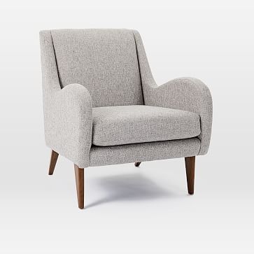 Set of 2: Sebastian Chair, Deco Weave, Feather Gray, Pecan, - Image 0