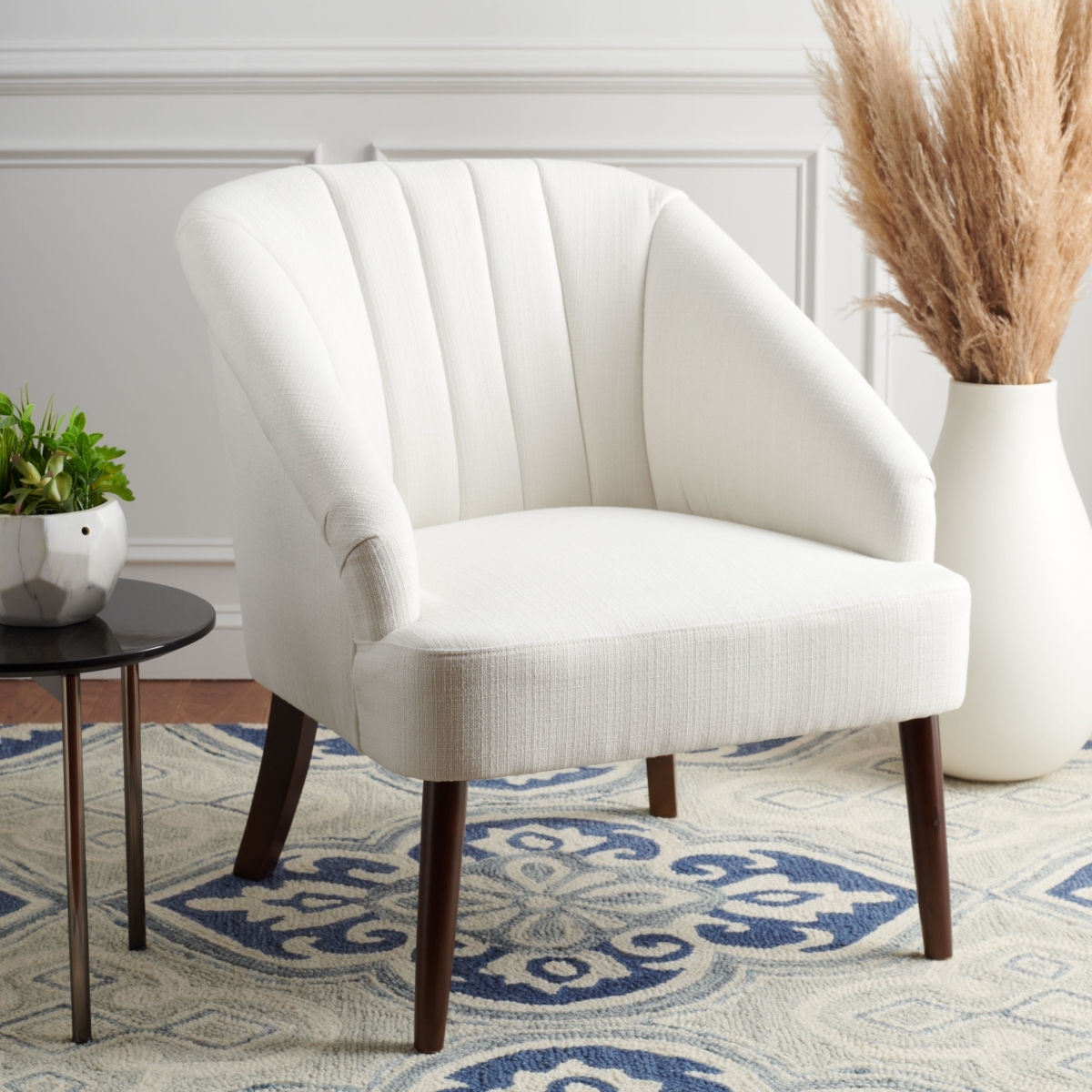 Quenton Accent Chair - White - Safavieh - Image 1