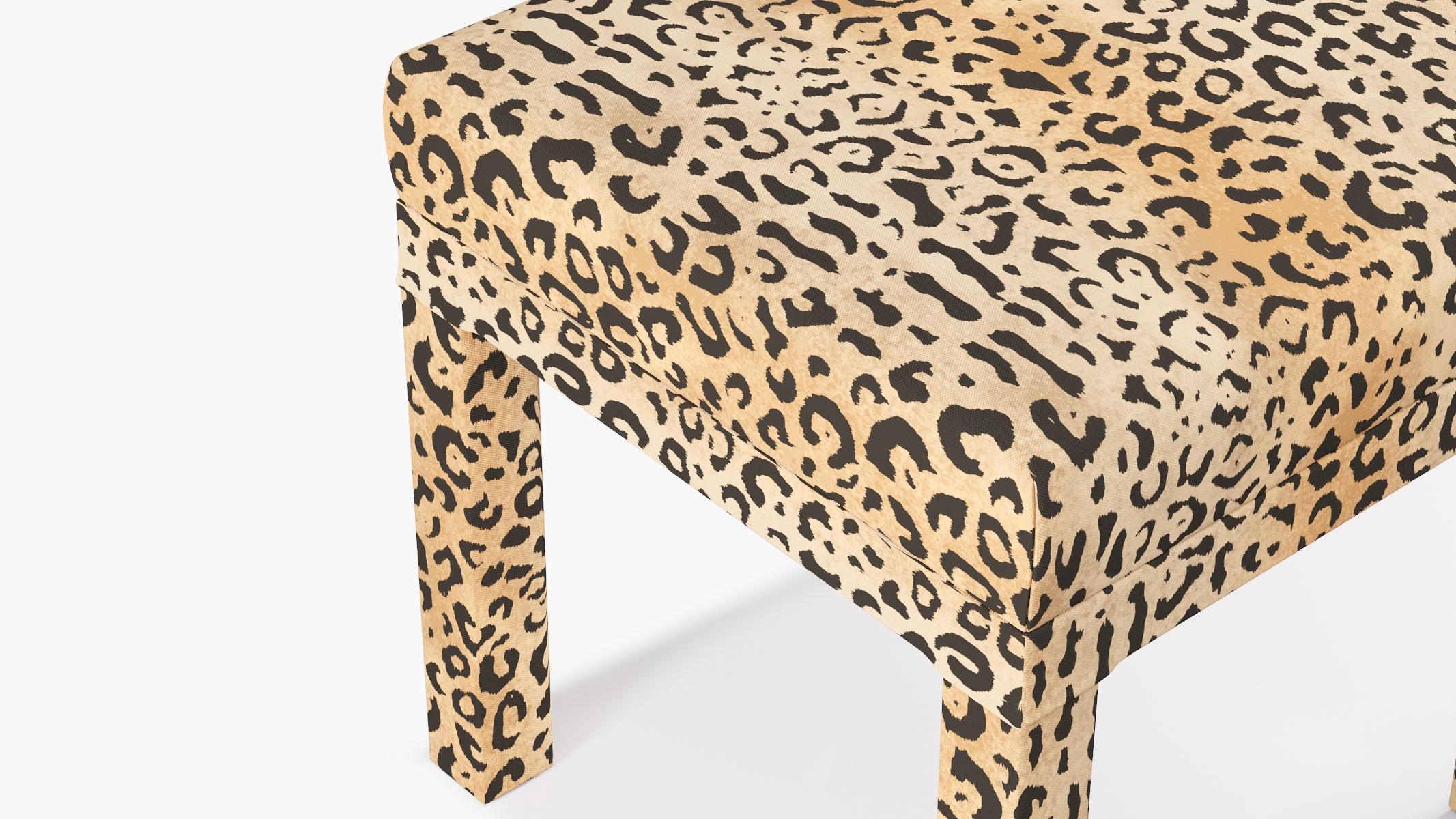 Parsons Ottoman, Leopard - Image 2