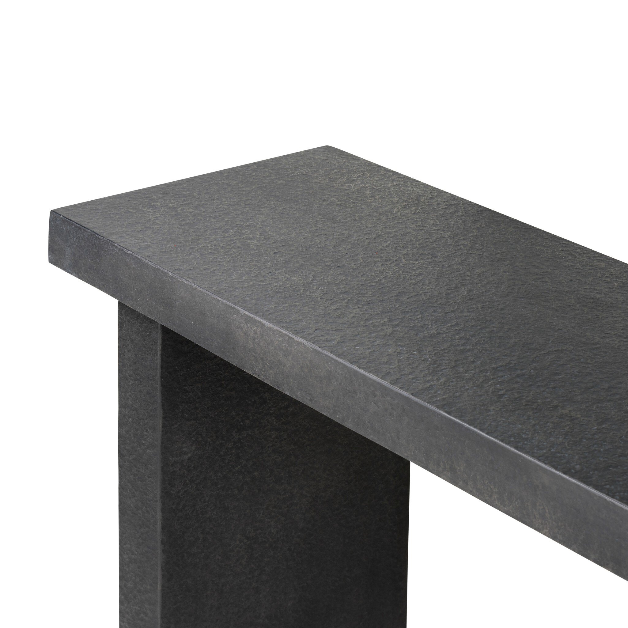 Huesca Outdoor Console Table - Distressed Graphite Concrete - Image 4
