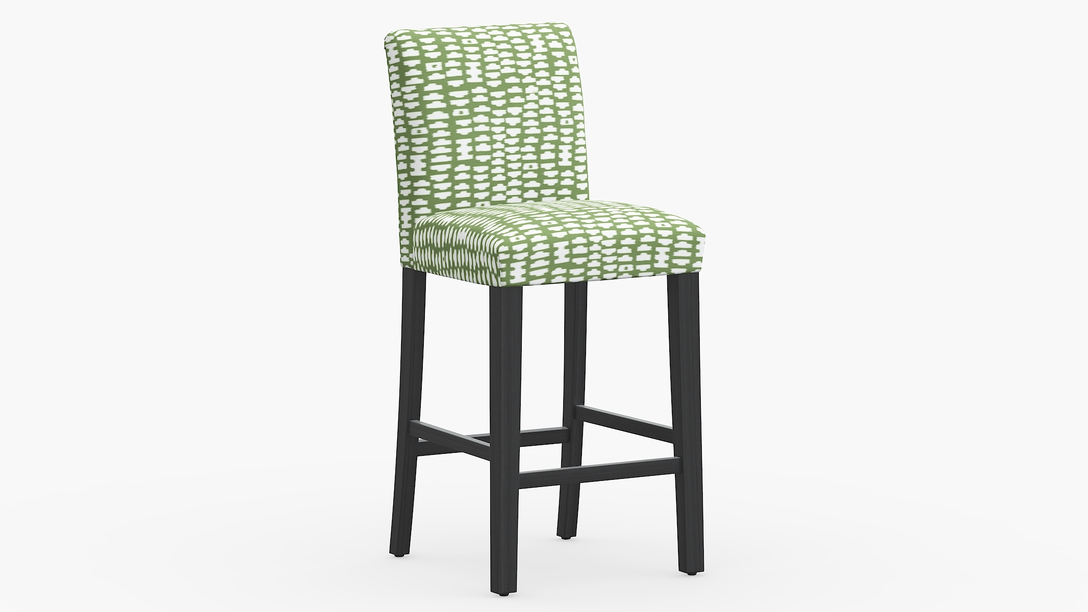 Classic Dining Bar Stool, Olive Odalisque, Black - Image 0