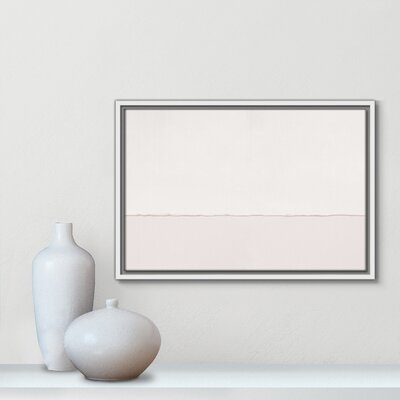 Pale Abstract In Pinks - Floater Frame Canvas - Image 0