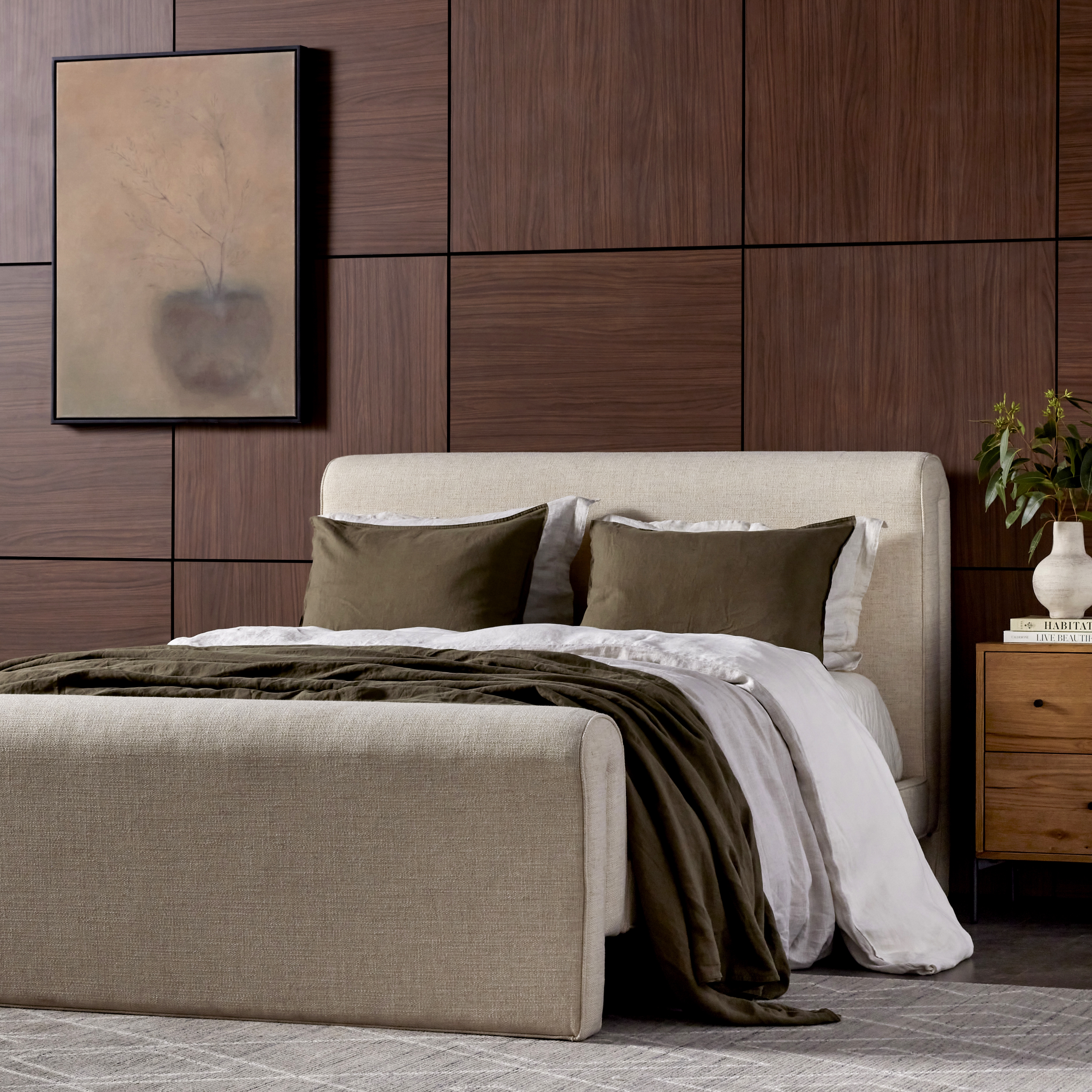 Mitchell Bed-Thames Cream-King - Image 8