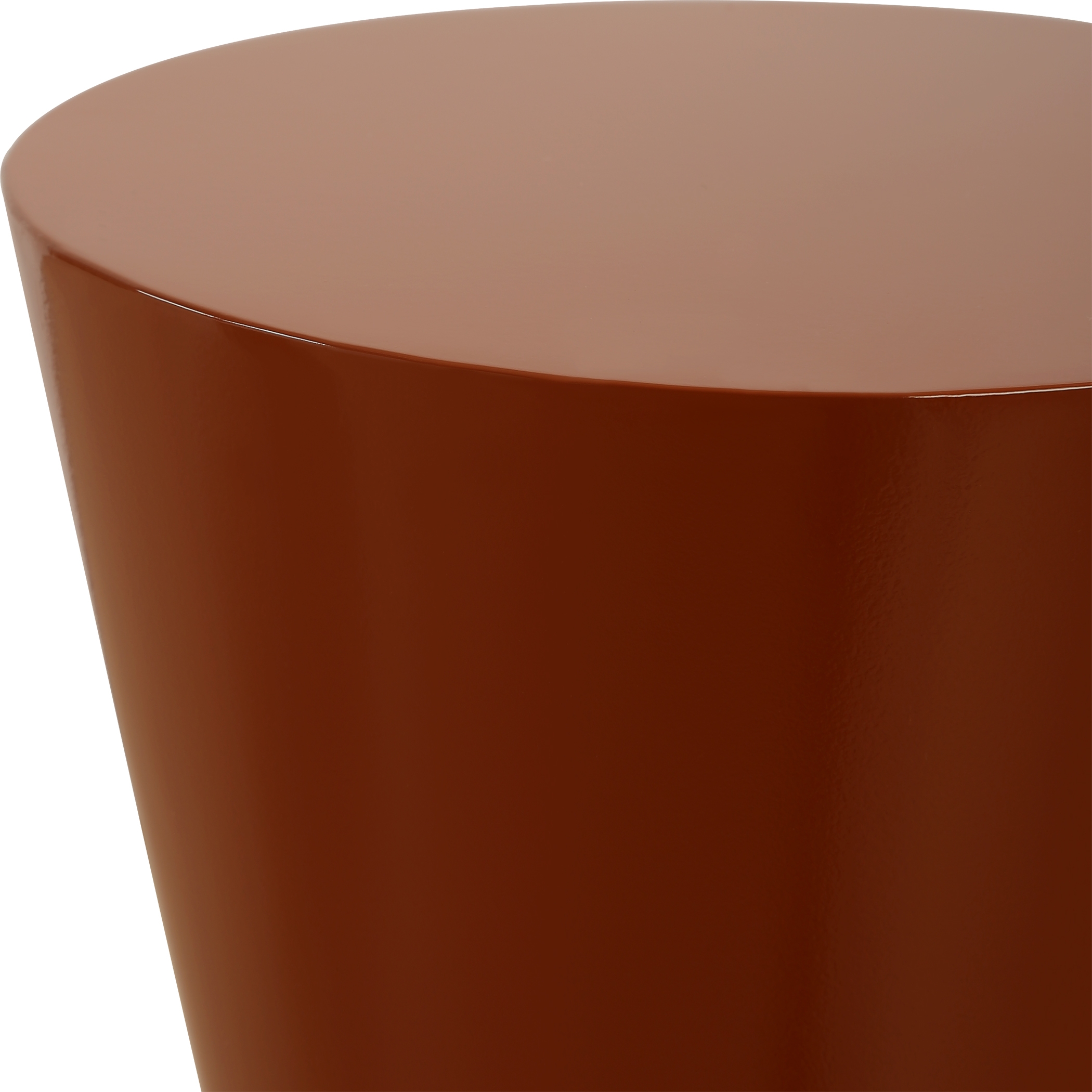 Hepler Gloss Terracotta Drink Table - Image 3