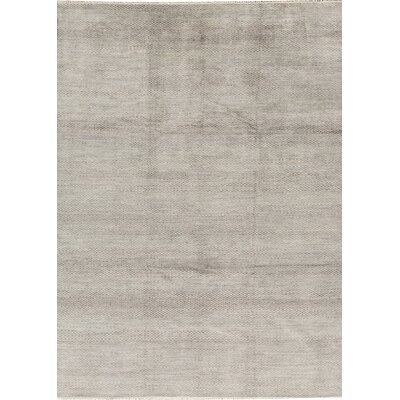 Hand-Knotted Wool Light Blue/Gray Area Rug - Image 0