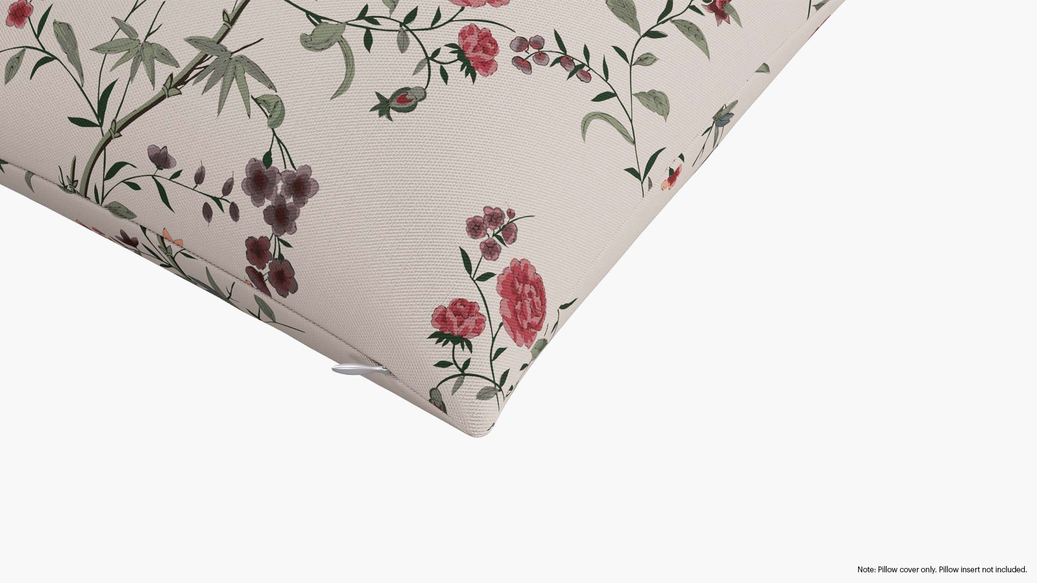 Throw Pillow Cover 18", Multi Bamboo Garden, 18" x 18" - Image 1