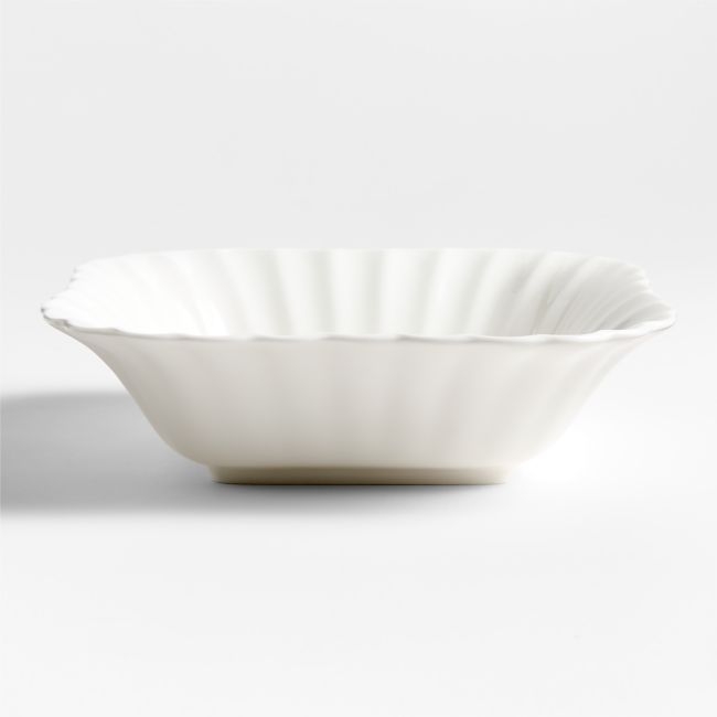 Capella White Bone China Serving Bowl - Image 0