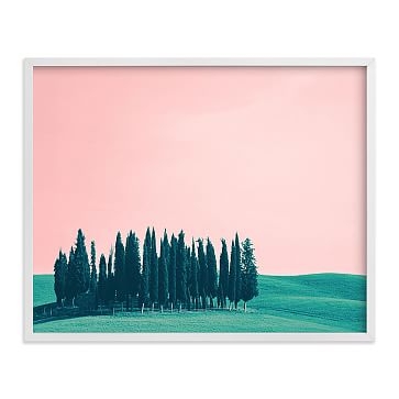 Tuscan Hills, Full Bleed 20x16, White Wood Frame - Image 0