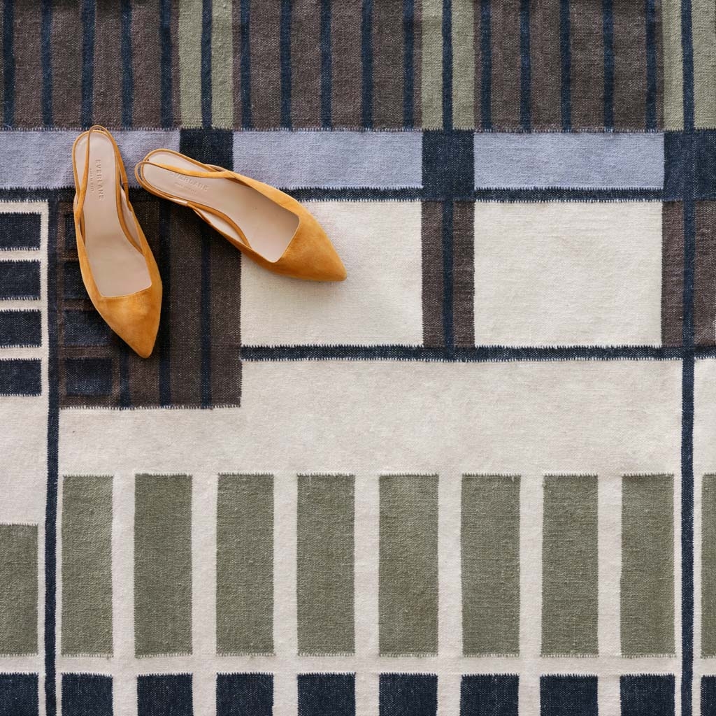 The Citizenry Amman Handwoven Area Rug | 8' x 10' | Olive - Image 3