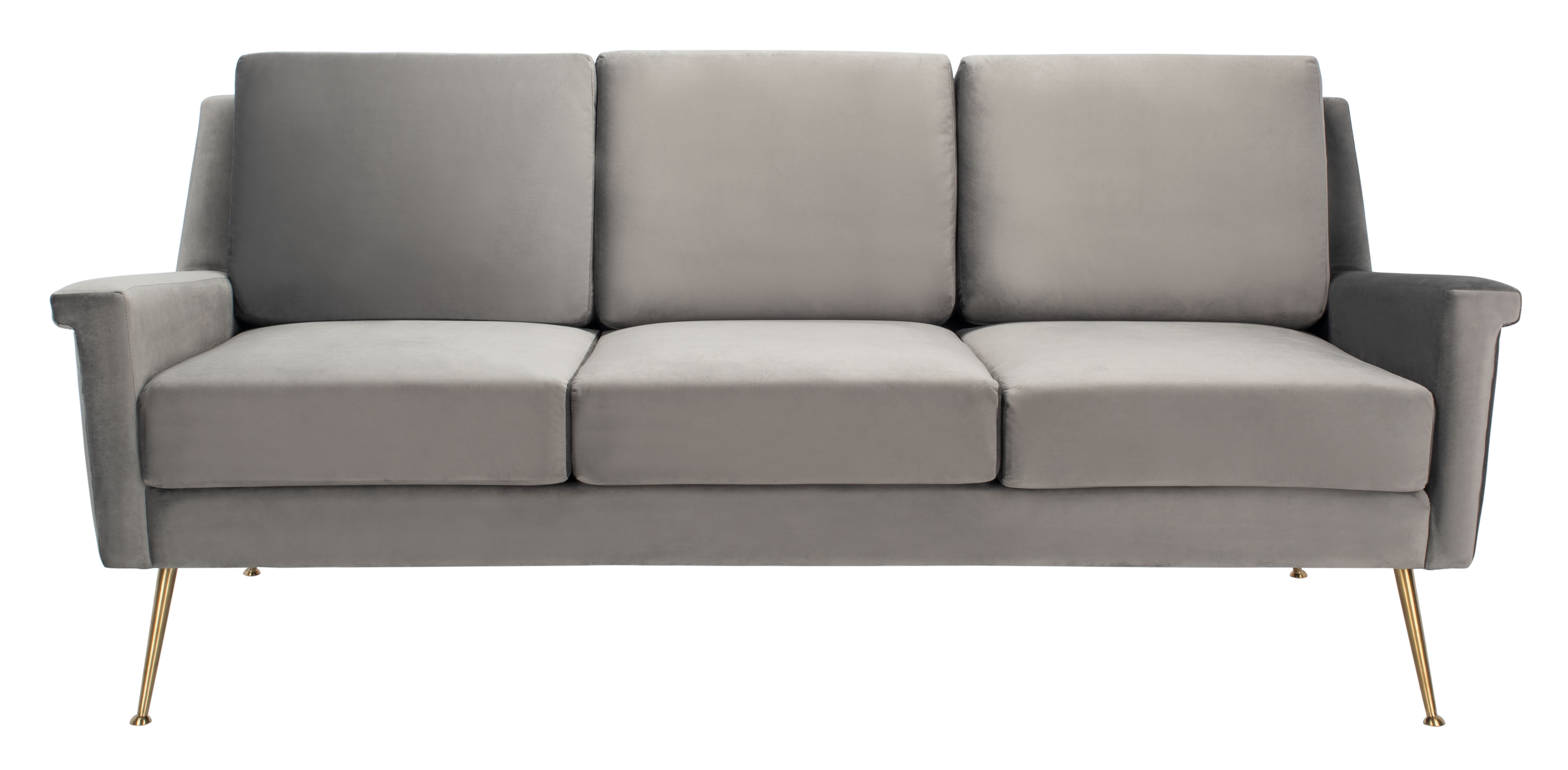 Peridot Velvet Modern Sofa - Dark Grey - Arlo Home - Image 0