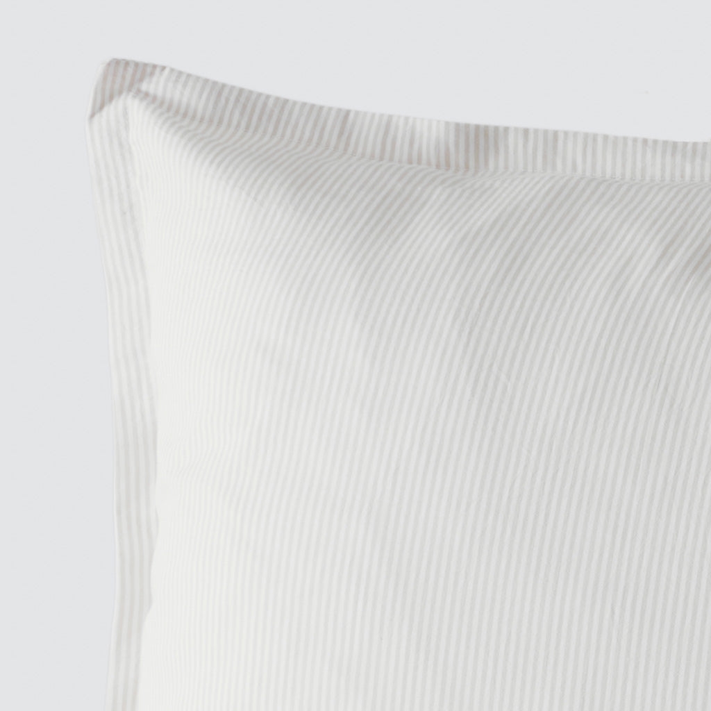 The Citizenry Organic Resort Cotton Euro Shams | Sand Stripe - Image 7