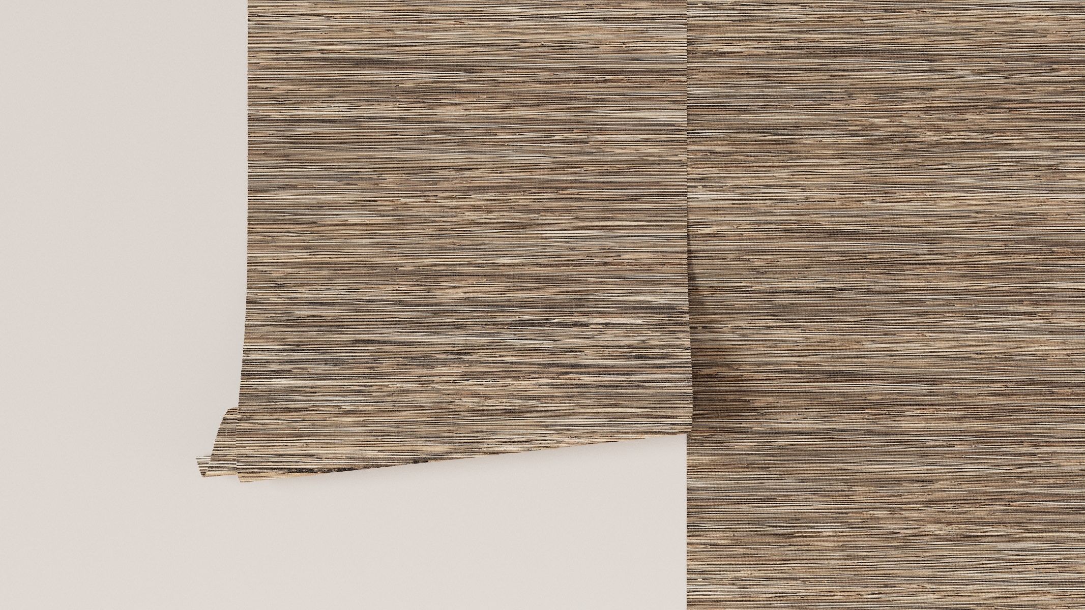 Grasscloth Wallpaper, Midnight Raffia - Image 4