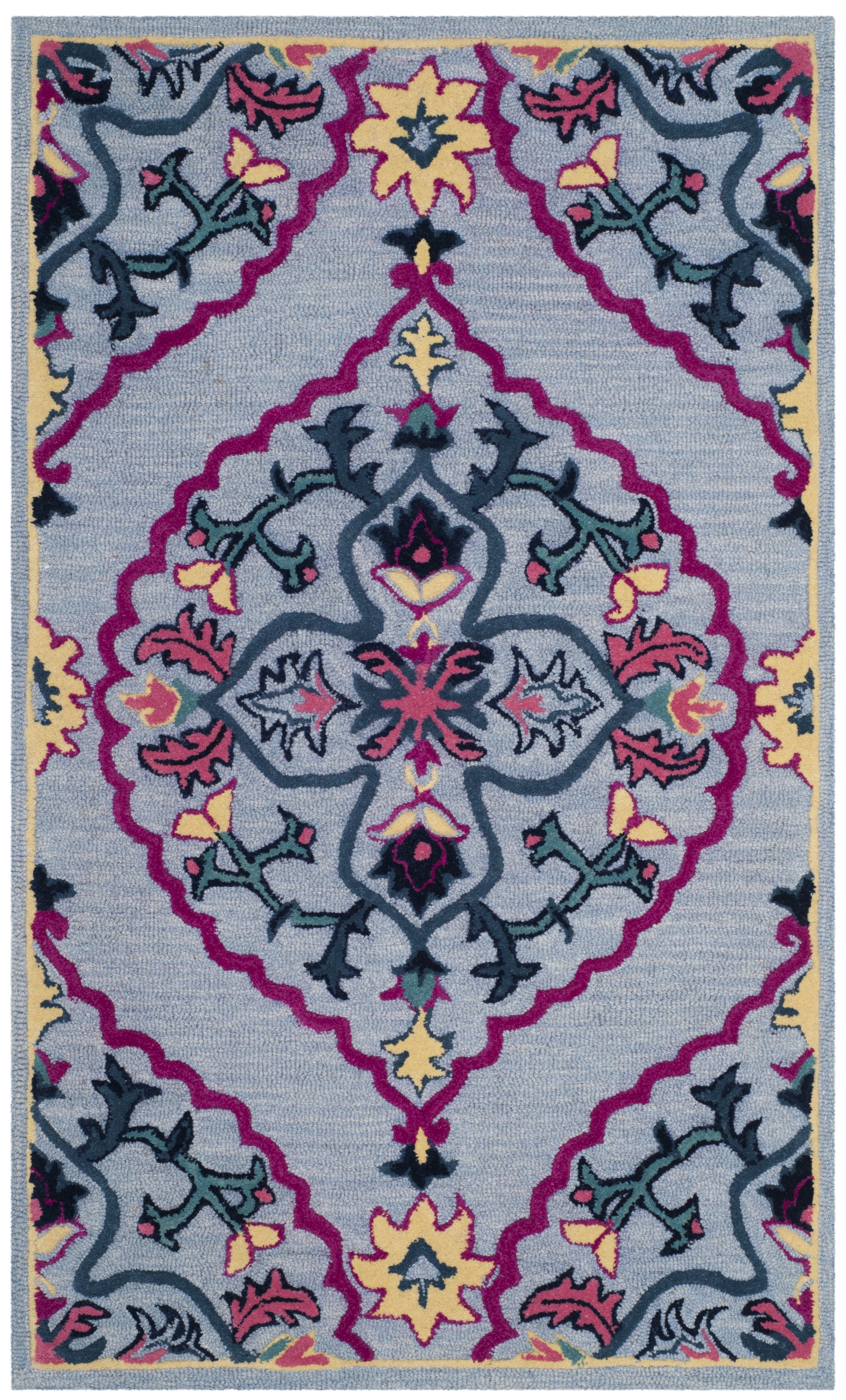 Arlo Home Hand Tufted Area Rug, BLG605G, Blue/Multi,  3' X 5' - Image 0