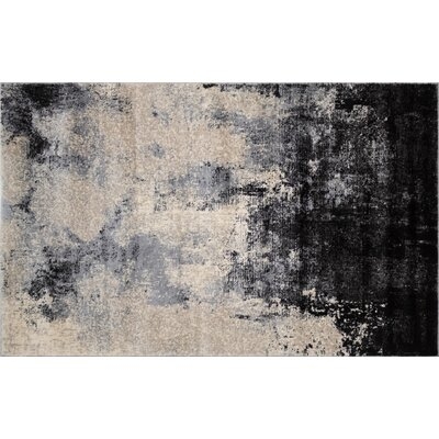 Kelson Abstract Charcoal/Grey Indoor Area Rug - Image 0