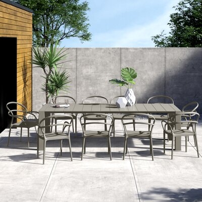 Comet Rectangular 10 - Person 102" Long Dining Set - Image 0