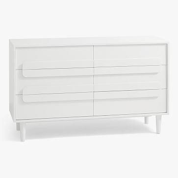 Gemini Extra Wide Dresser, White, WE Kids - Image 0