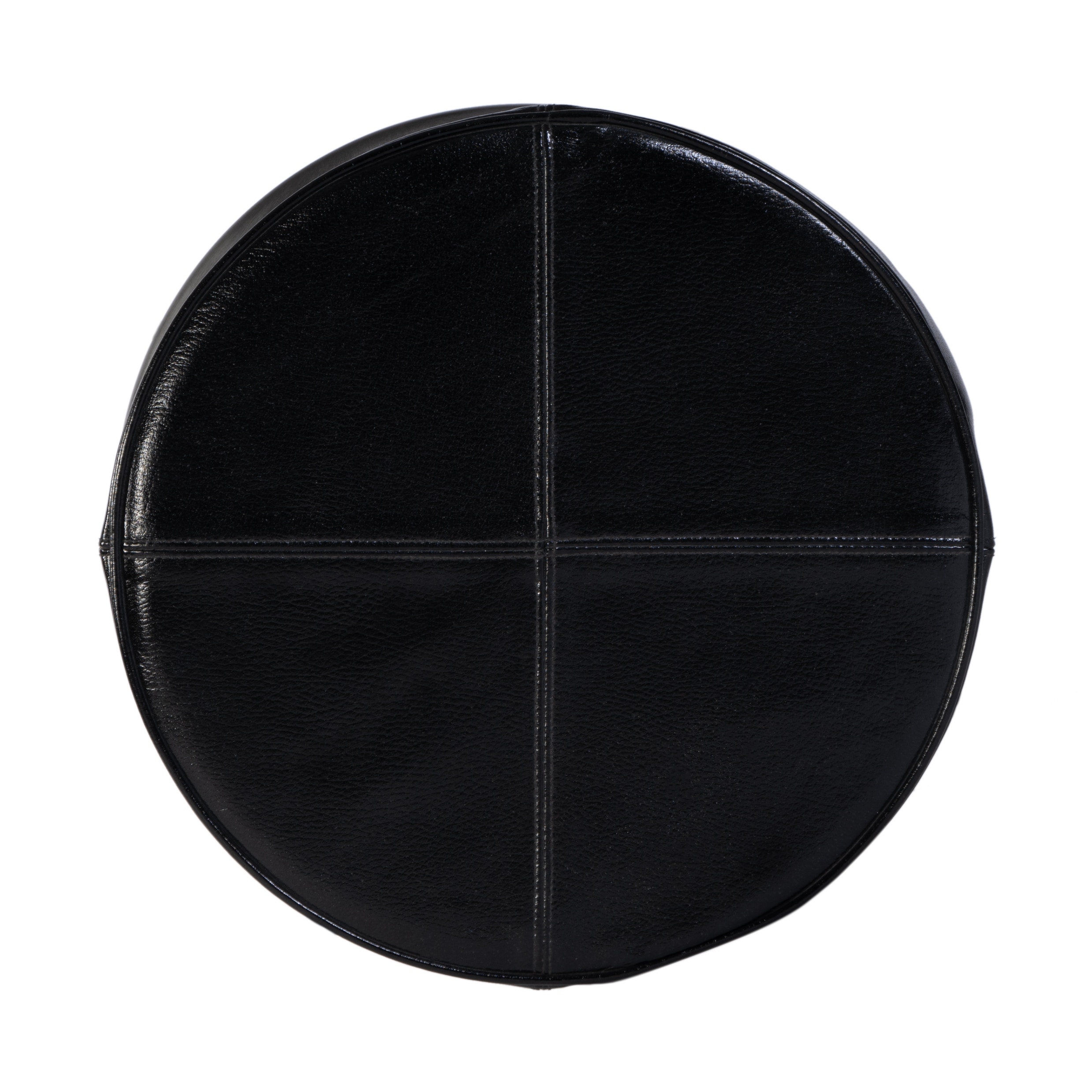 Malcolm Black Leather Bar Stool - Image 2