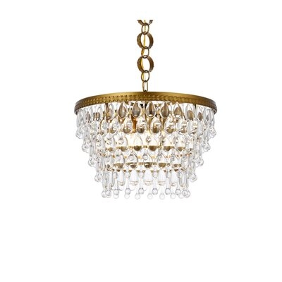 Rutha 5 - Light Unique Tiered Chandelier with Crystal Accents - Image 0