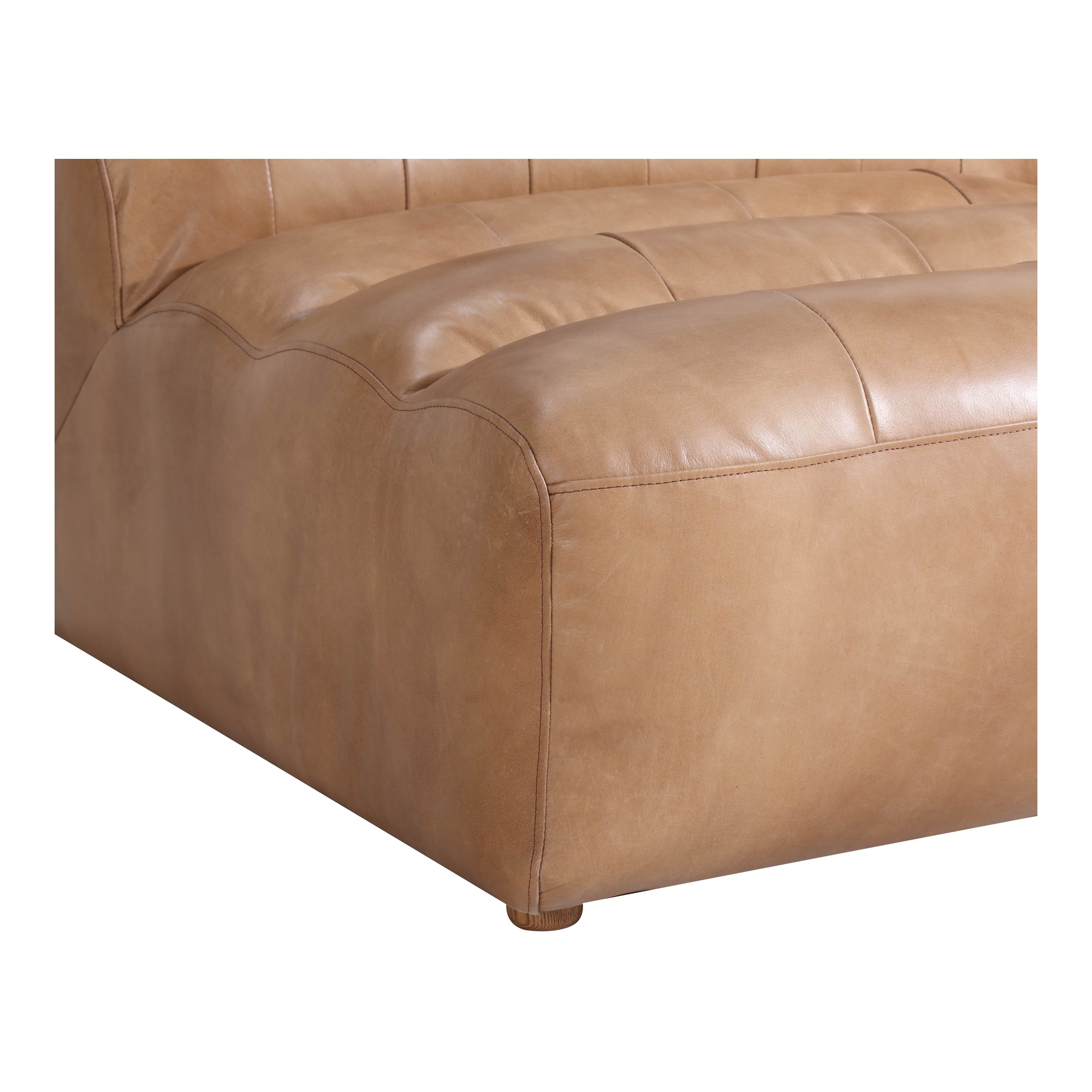 Ramsay Leather Slipper Chair Tan - Image 4