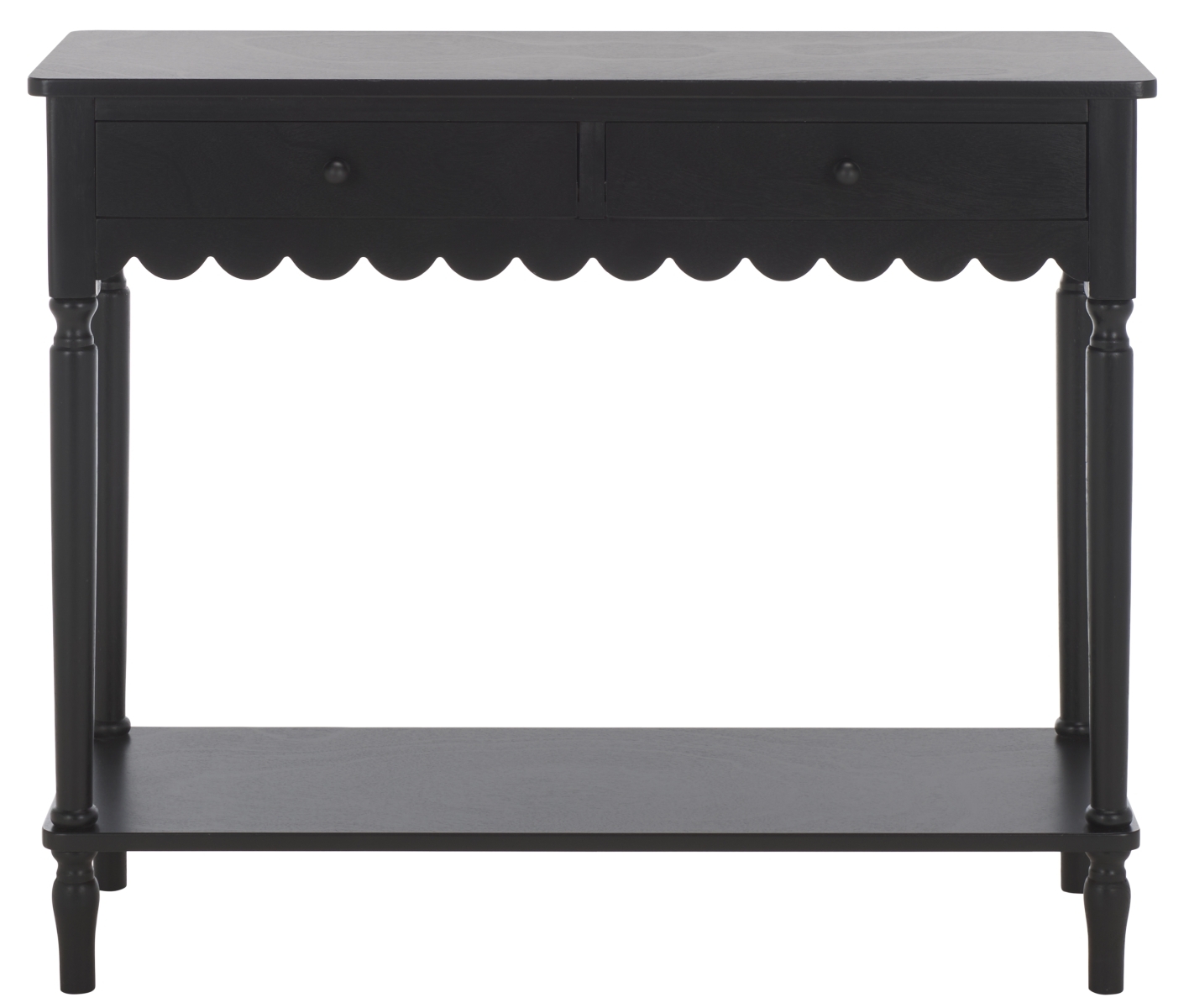 Haven 2 Drawer Small Console - Matte Black - Image 0