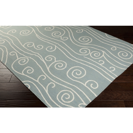 Boardwalk White Indoor 9' x 13' Handmade Rug - Image 1