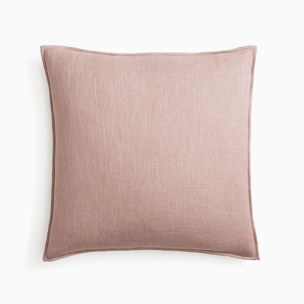Classic Linen Pillow Cover, 20"x20", Adobe Rose - Image 0