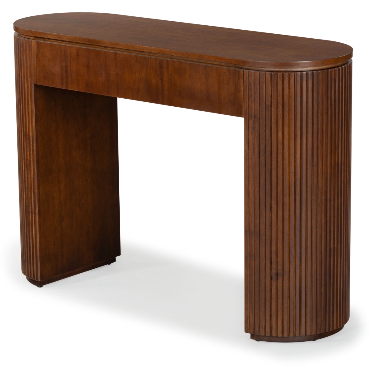 Rikki Fluted 1 Drawer Console - Walnut - Image 8