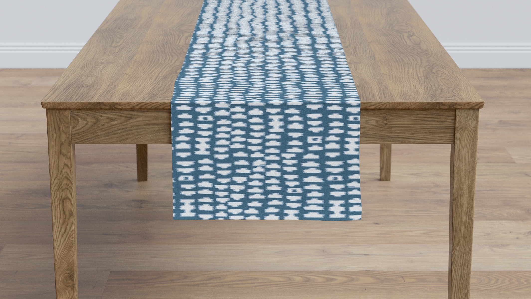 Table Runner 16" x 90", Dusty Blue Odalisque, 16" x 90" - Image 1
