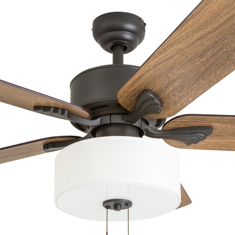 52'' Pannell 5-Blade Standard Ceiling Fan with Light Kit Included - Image 3