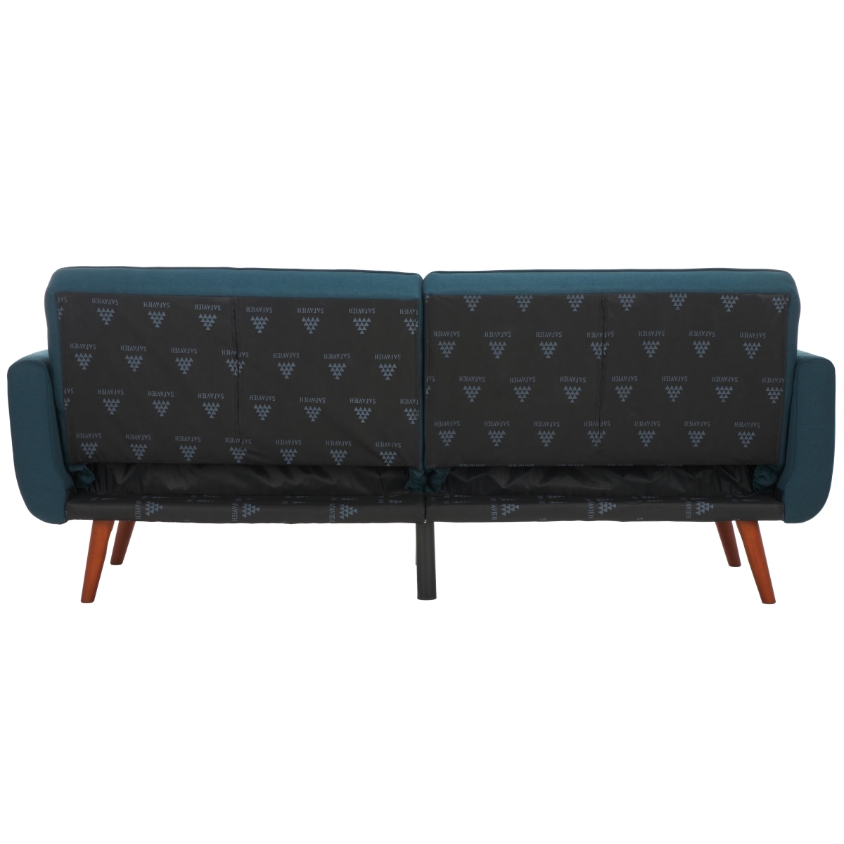 Bushwick Foldable Futon Bed - Navy / Brown - Safavieh - Image 7