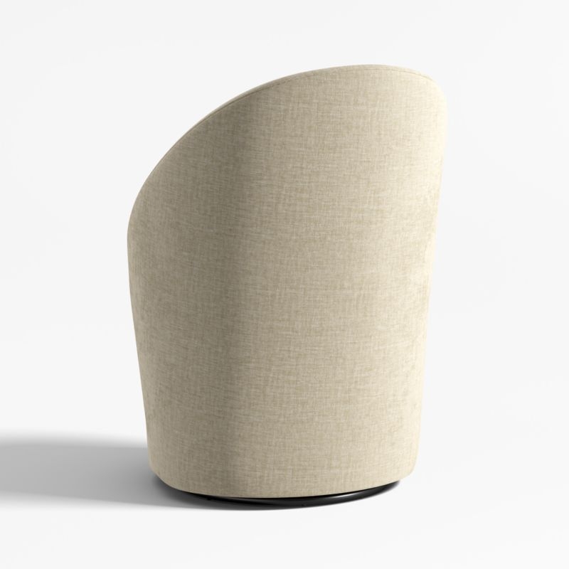 Odette Upholstered Swivel Dining Chair - Image 4