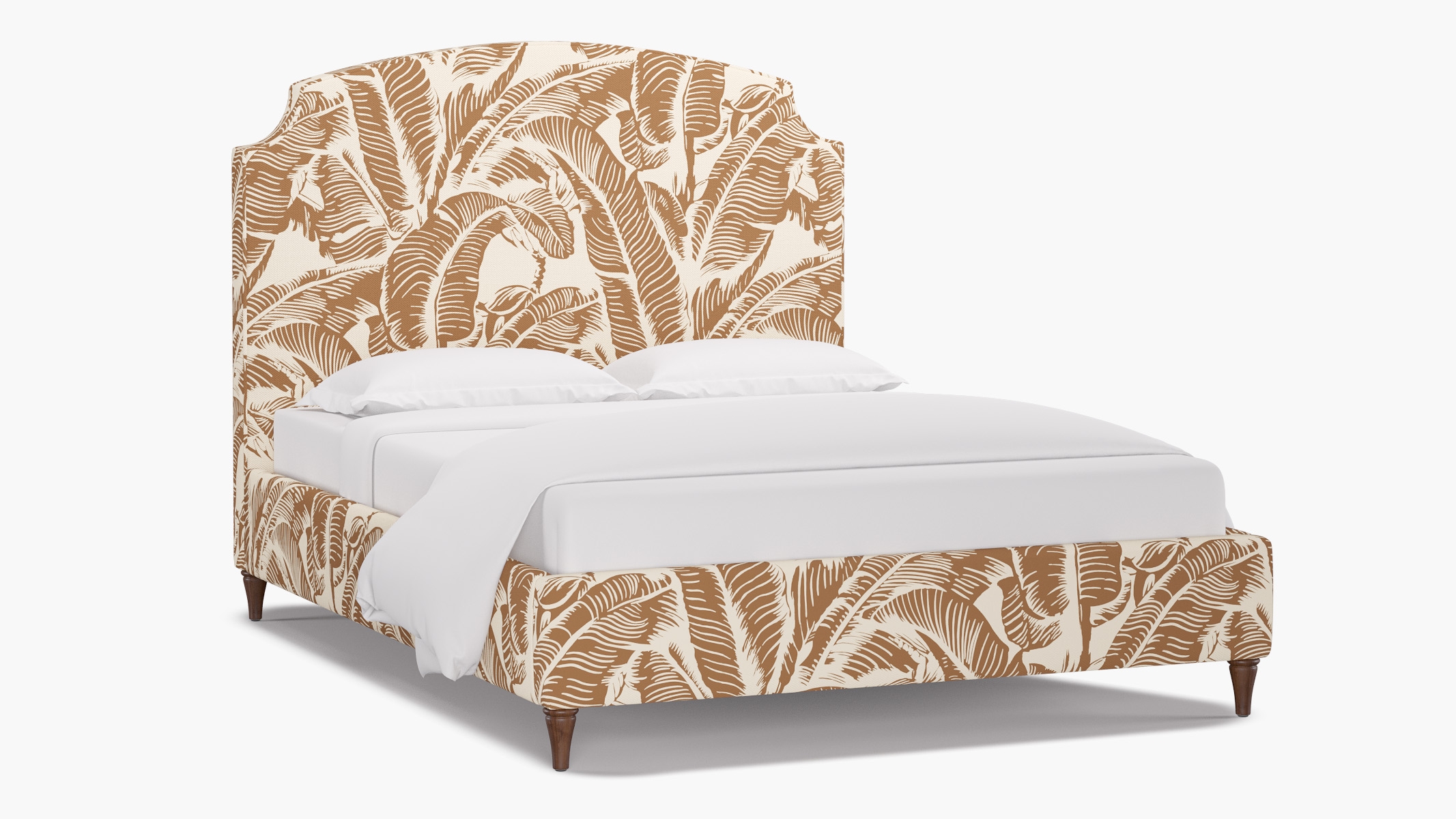 Cove Bed, Caramel Martinique® Encore, Walnut Decorative Tapered Leg, Queen - Image 1