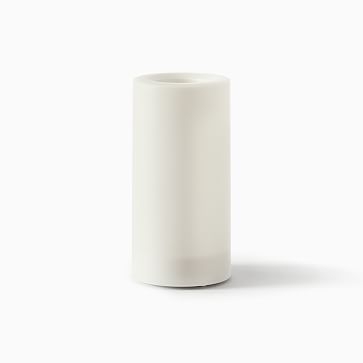 Flat Top Flicker Flameless Basic Candle, 3x6, 1 Wick, Unscented, White - Image 0