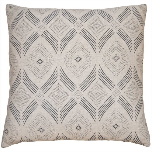 Square Feathers Putu Ethnic Pillow Cover & Insert - Image 0