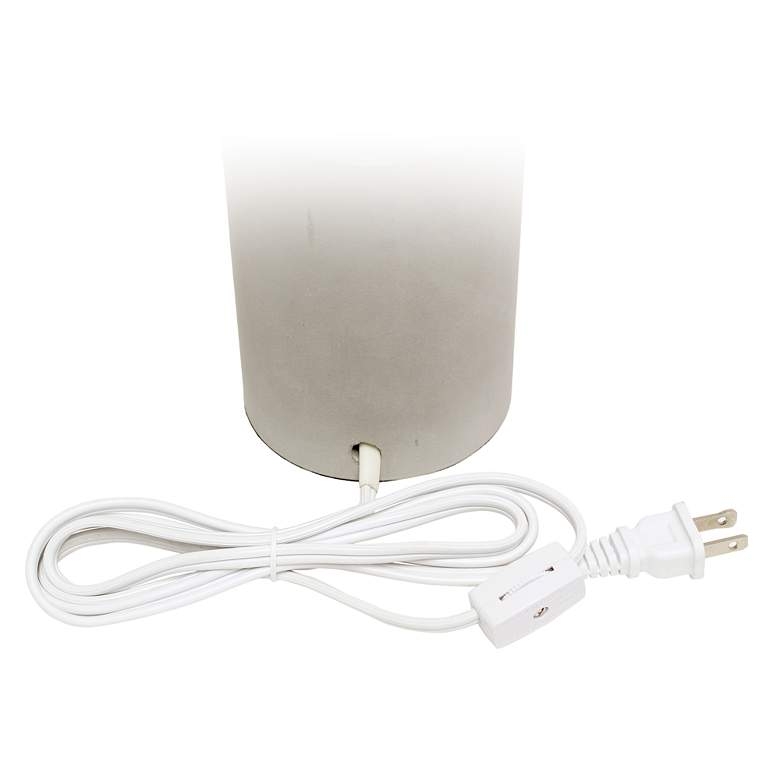 Lalia Home 18 1/2"H Khaki Gray Concrete Accent Table Lamp - Image 3