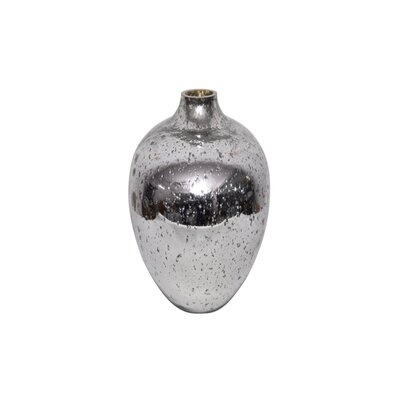 Teterboro Silver 8" Indoor / Outdoor Glass Table Vase - Image 0
