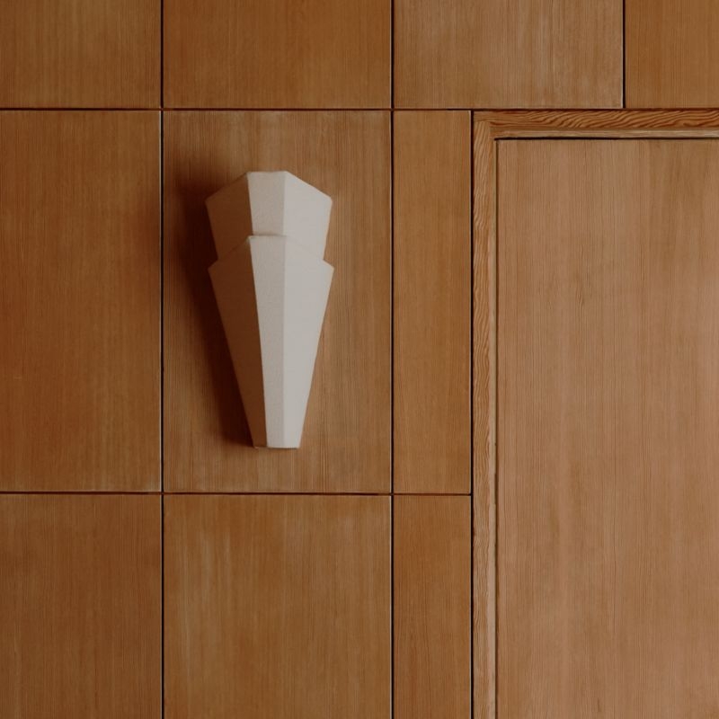 Memoria Linen Fabric Wall Sconce Light by Athena Calderone - Image 3