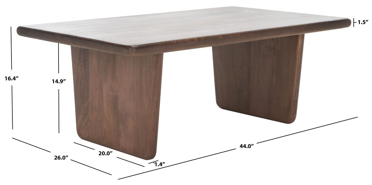 Felicity Wood Coffee Table - Natural - Image 7