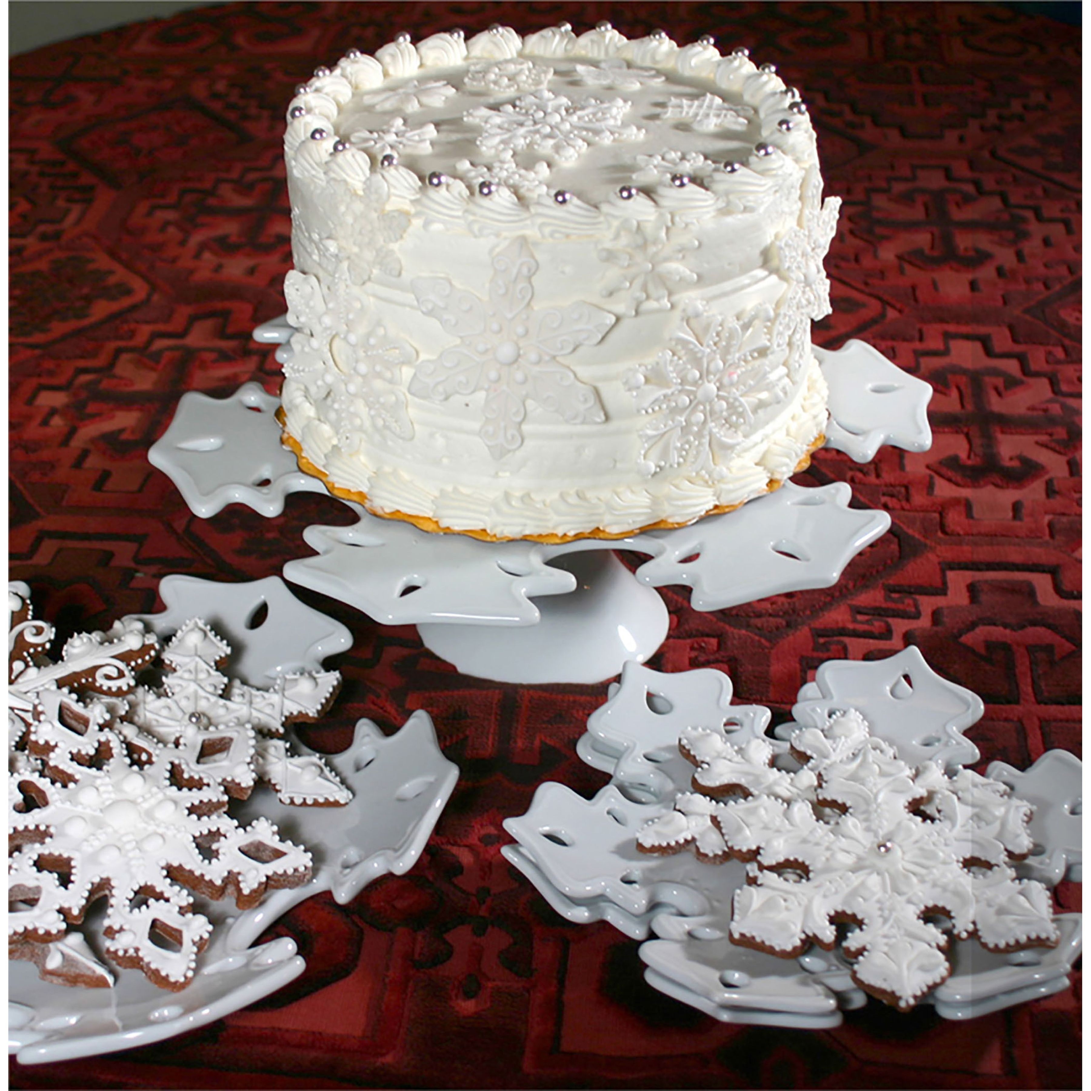 Snowflake Cake Stand - Image 0