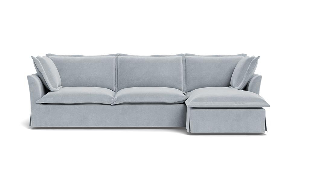Skylar Slipcovered Right Chaise Sectional - Image 0